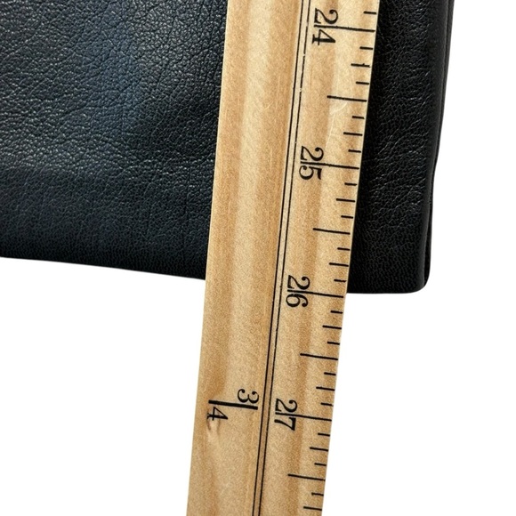 Aritzia Wilfred Black The Melina Pant Sz 16 Crop Faux Leather - Picture 13 of 13